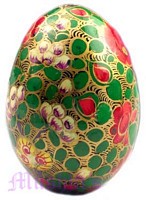Egg shaped Christmas hanging - click here for large view